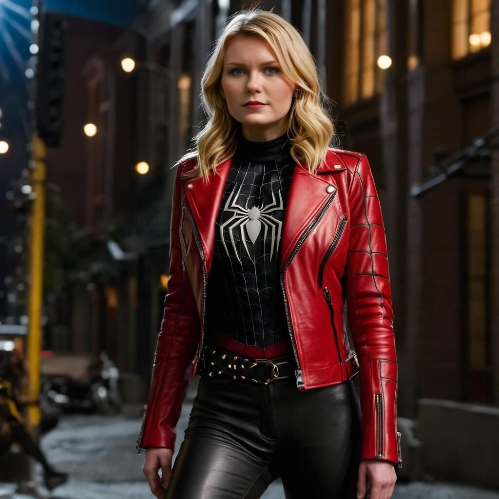 A.I. Kirsten Dunst in Leather