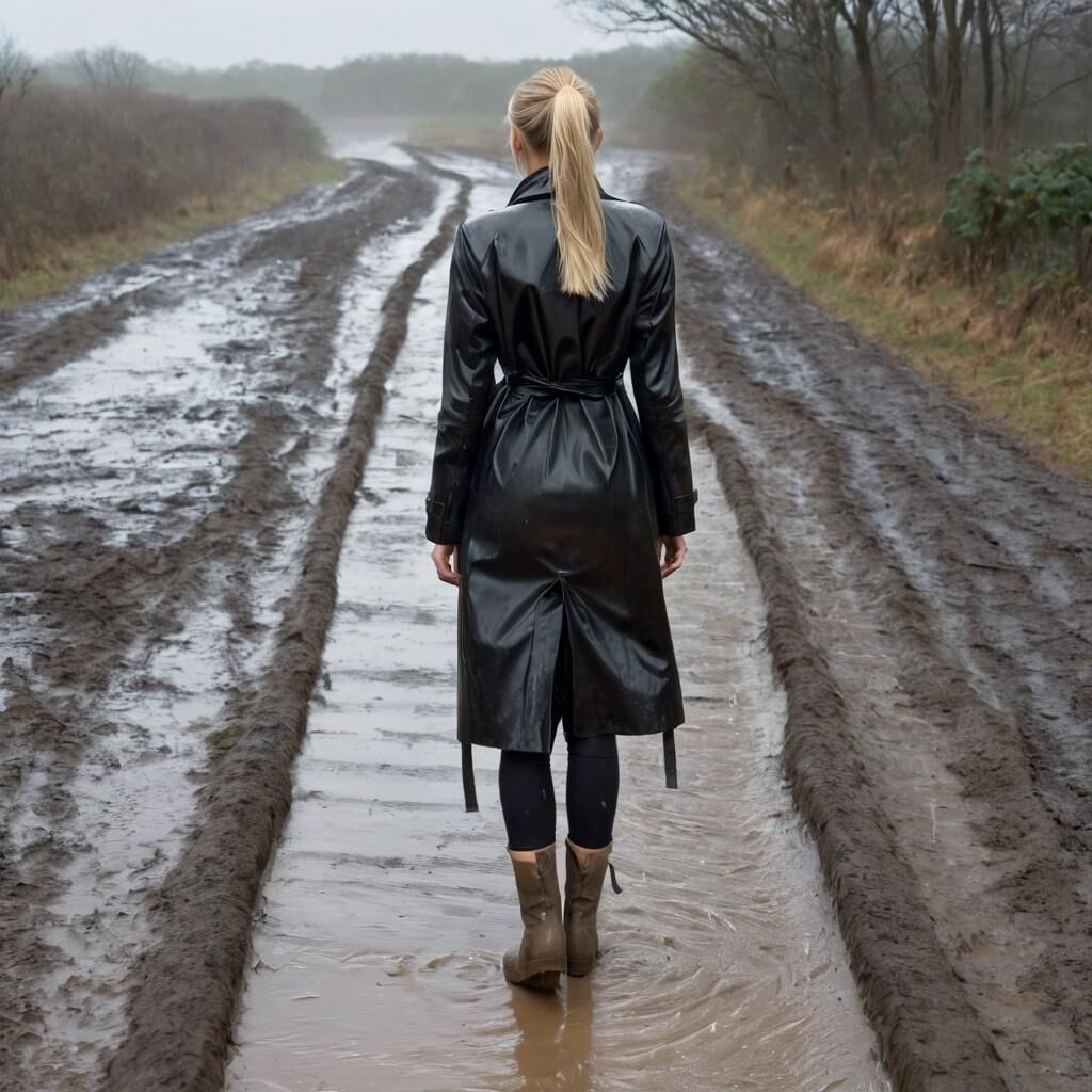 A.I. Walking Away in Leather