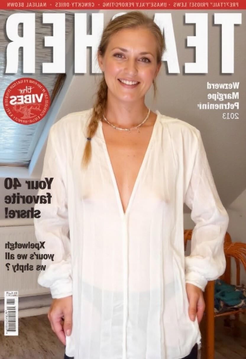 Magazine cover: teacher