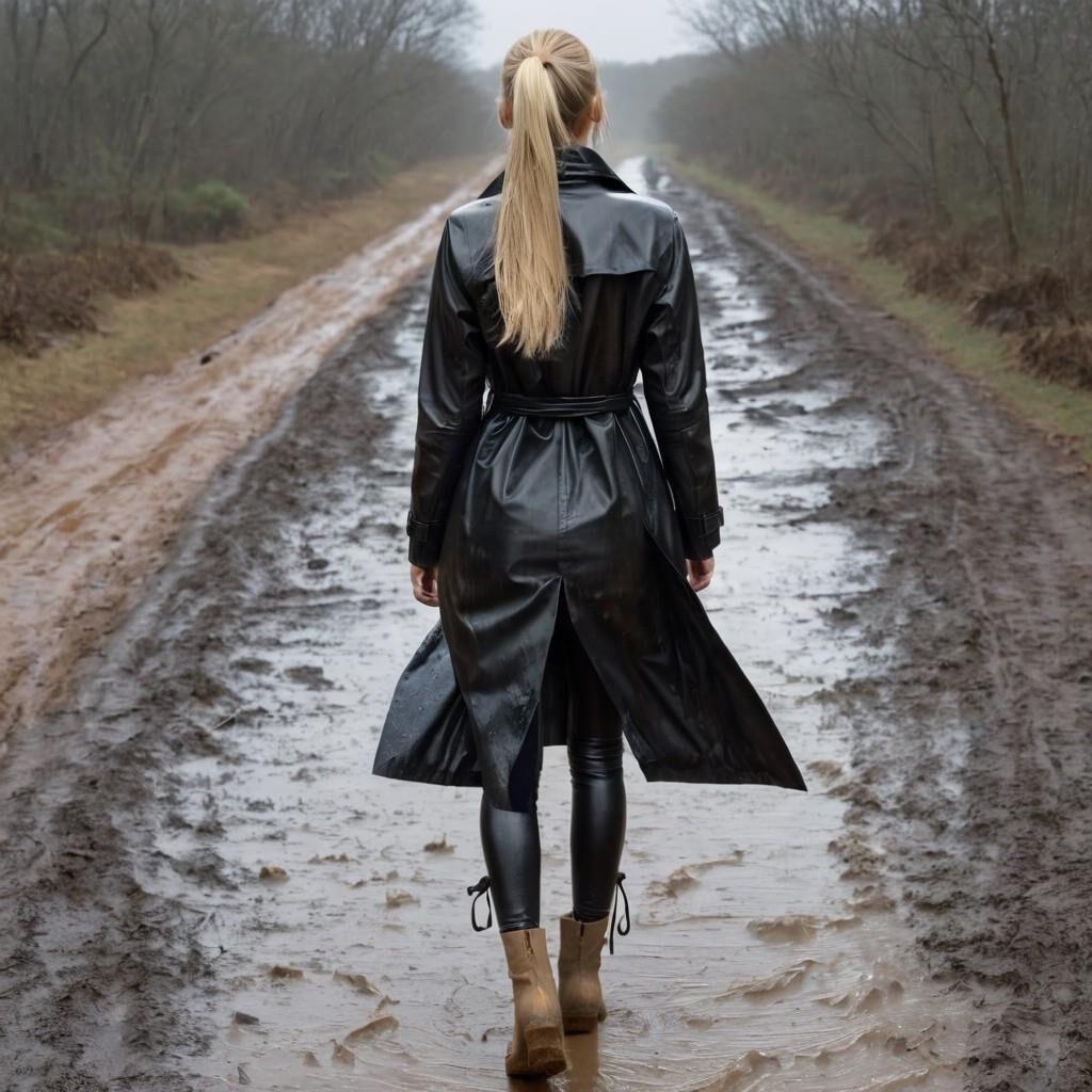 A.I. Walking Away in Leather