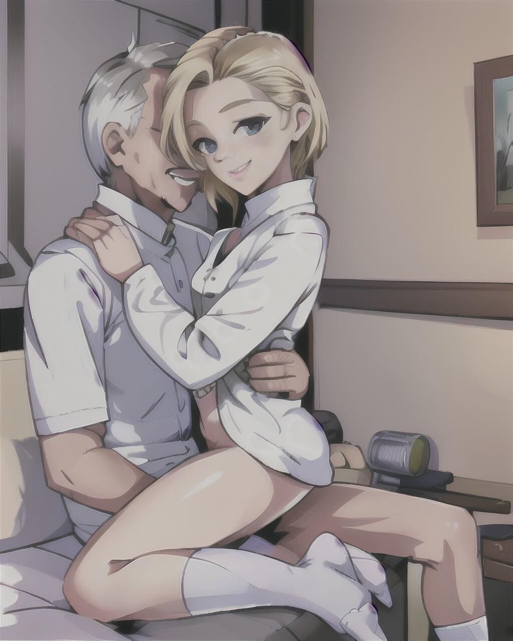 AI généré 758 : Blonde de dessin animé
