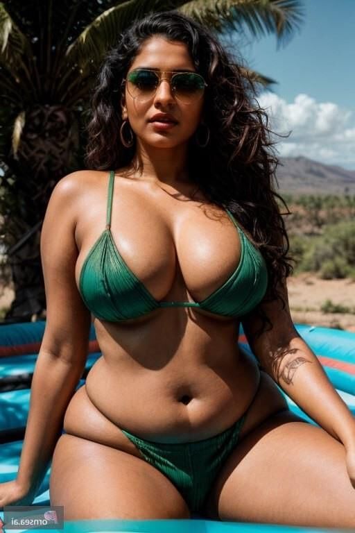 Indian babe enjoying the sun