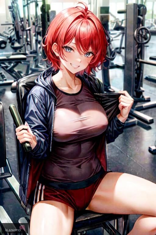 Gym bunny gets pounded hard at the gym