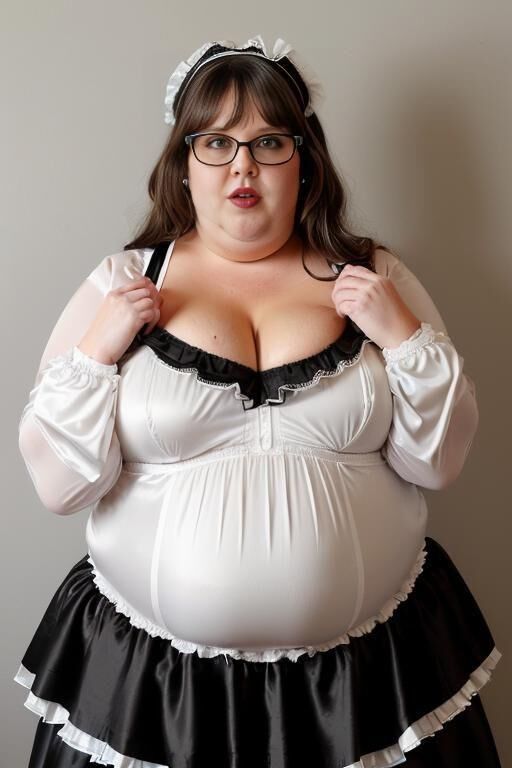 I turned our frumpy maid into a bimbo for my pleasure