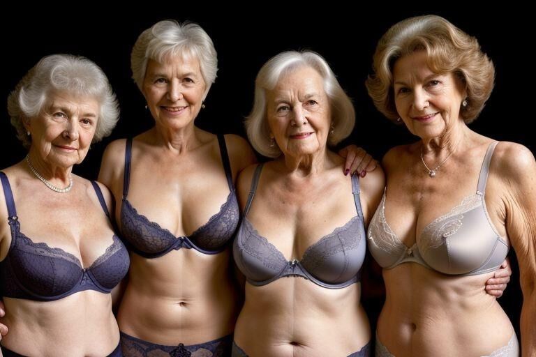 Collection of elderly ladies enjoying each others' company