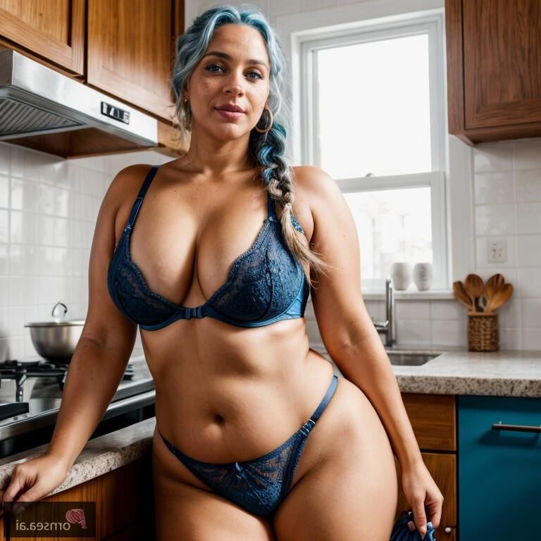 Eye-patch milf cooks up more than just dinner