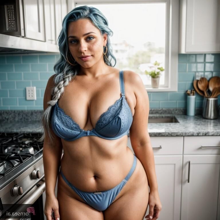 Eye-patch milf cooks up more than just dinner