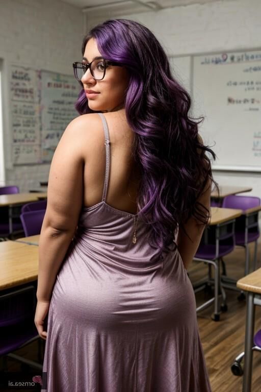 Teaching temptress gets her curves craved in class