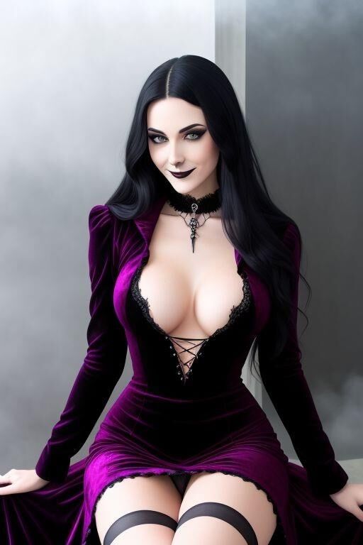 My AI creation: Gothic girls (Bottomless) 02