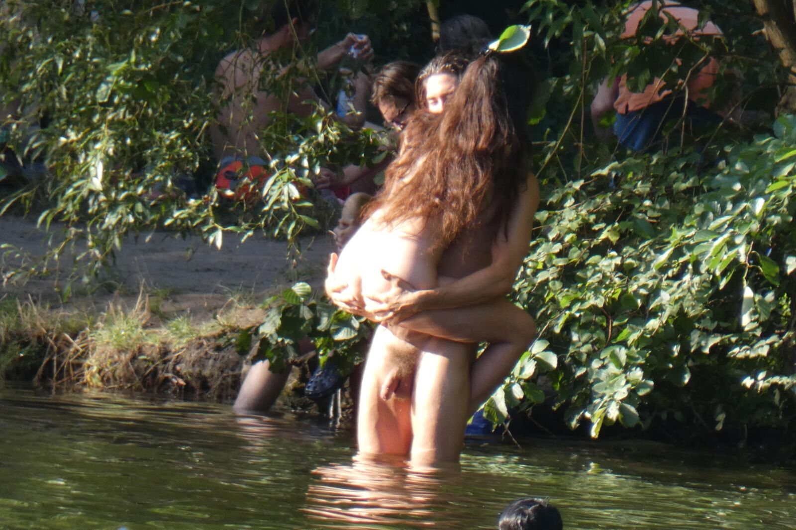 Voyeur praia lago tiro amador