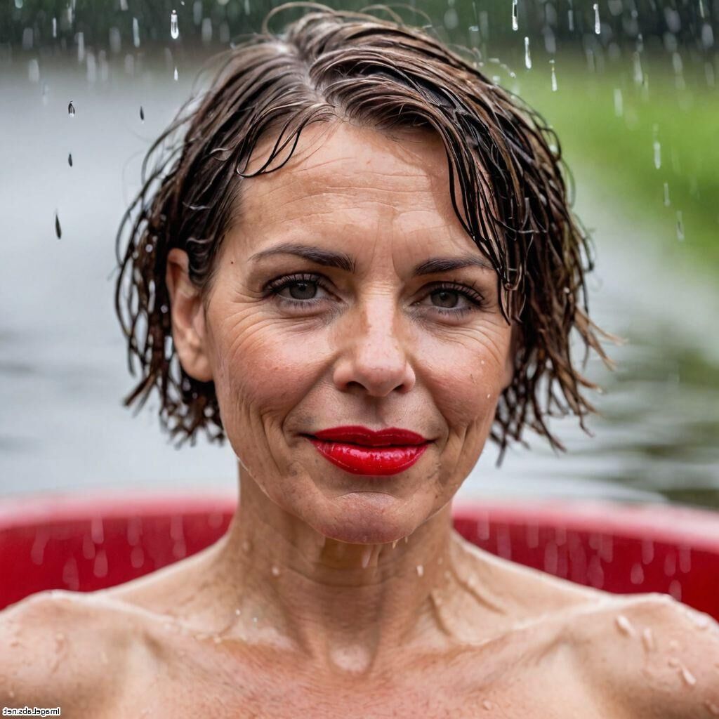 mujeres bajo la lluvia