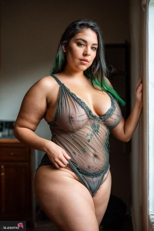 BBW Green hair