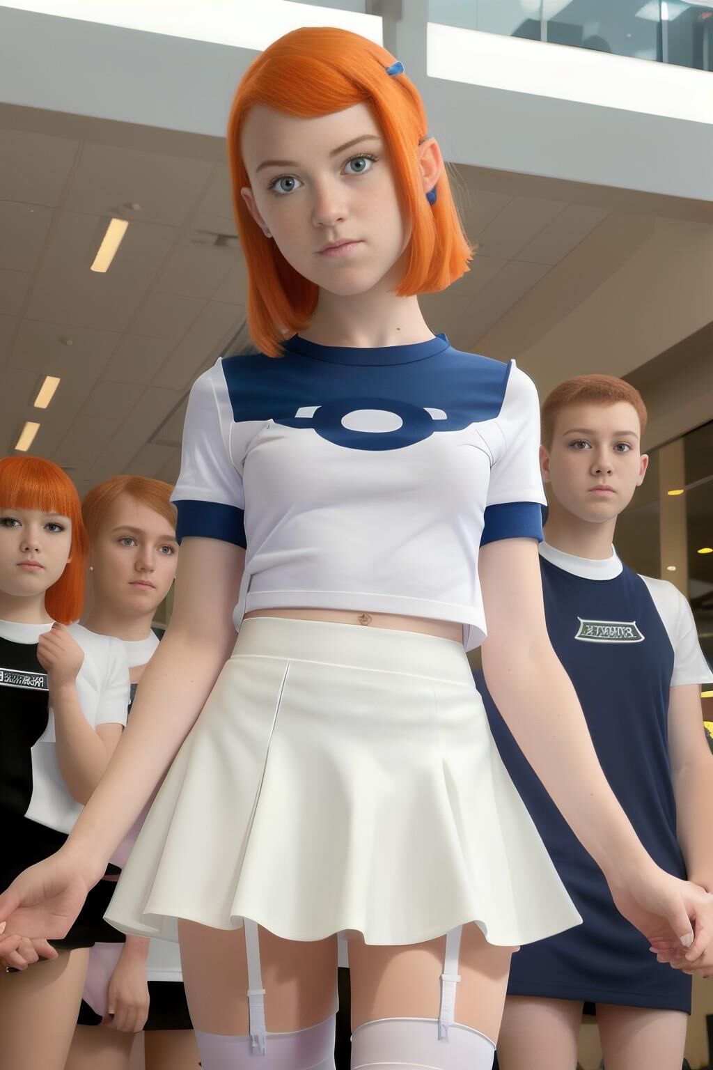 AI Generated 726: red head cosplay