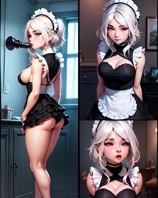 Random pictures AI MAID Theme interracial.