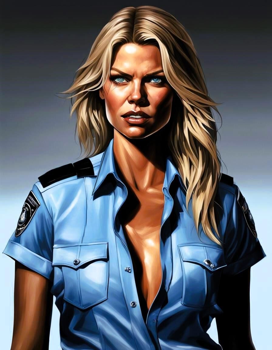 AI .... 警察官 ... 婦警 ... 警察官 1
