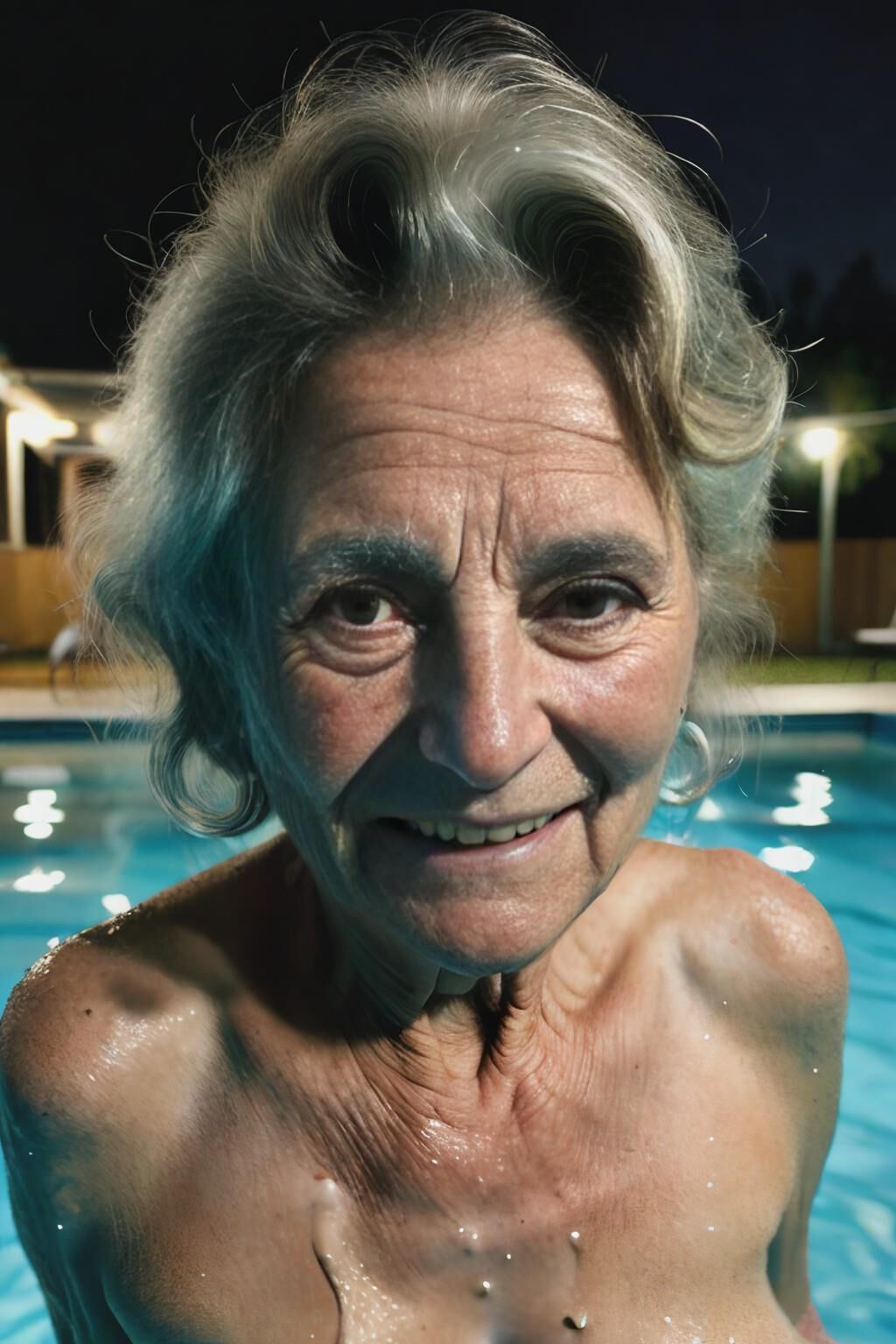 IA gerada 738: festa na piscina no quintal