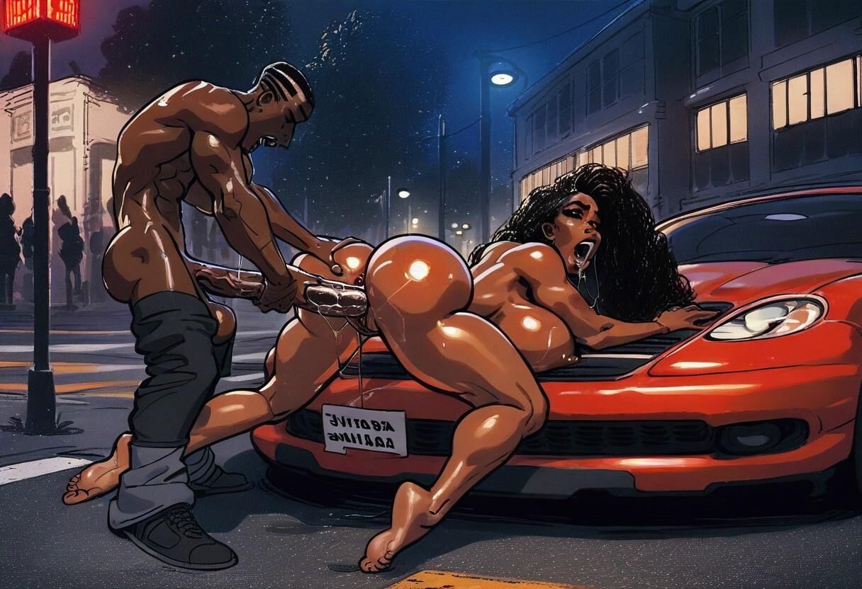 interracial futa pegging ebony toons comix 8