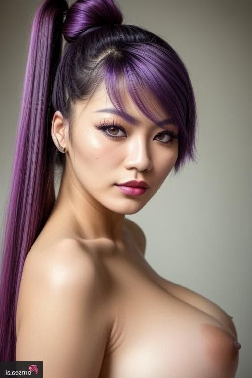 Asian babe adora roxo