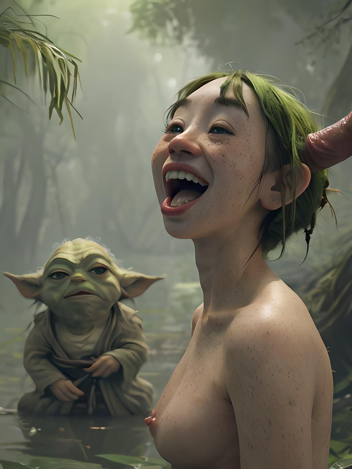 Pântano de nudismo asiático de Dagobah