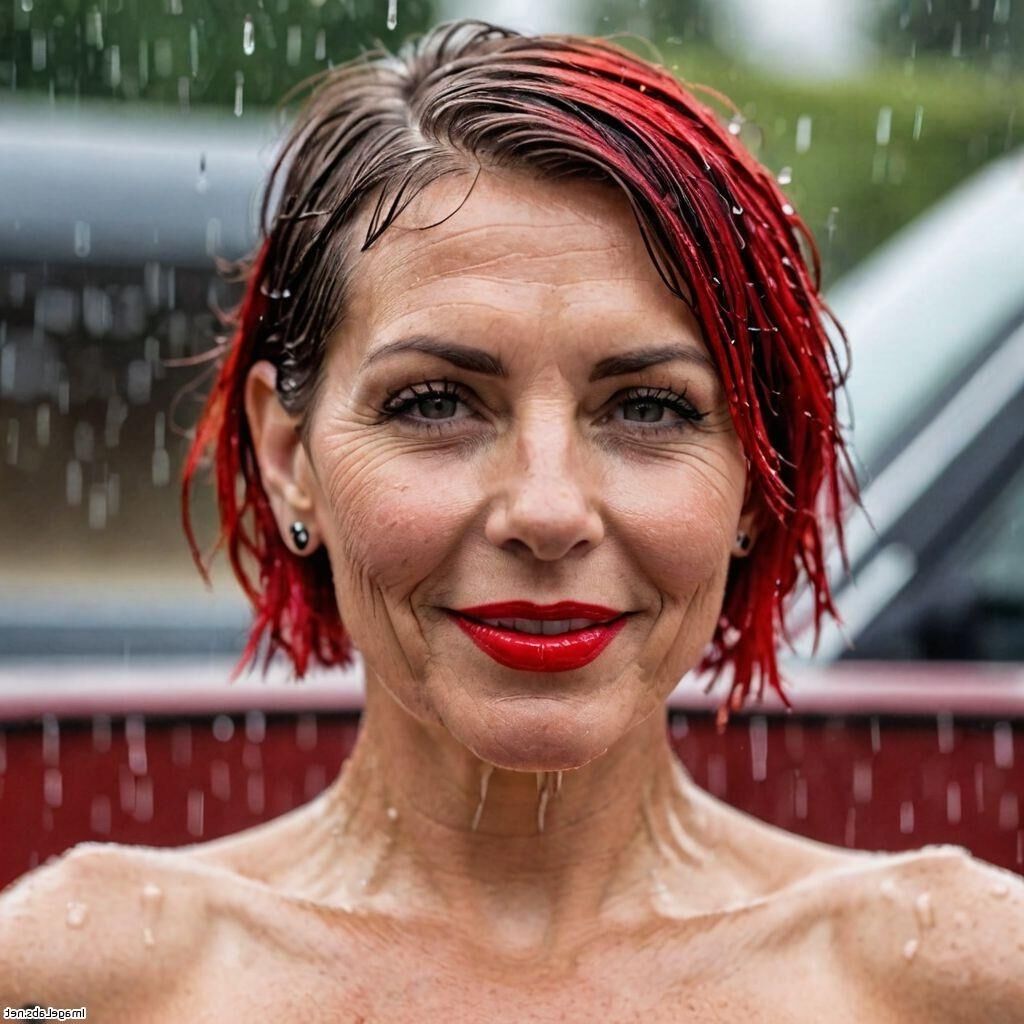 mujeres bajo la lluvia