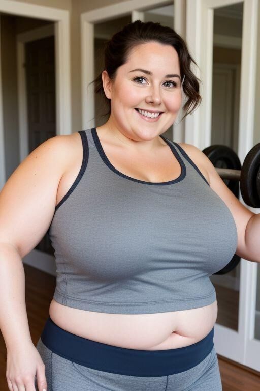 AI Chubby Workout Moms