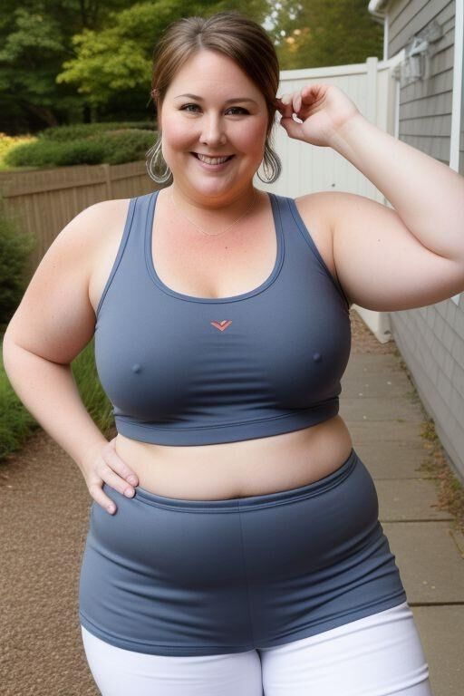 AI Chubby Workout Moms