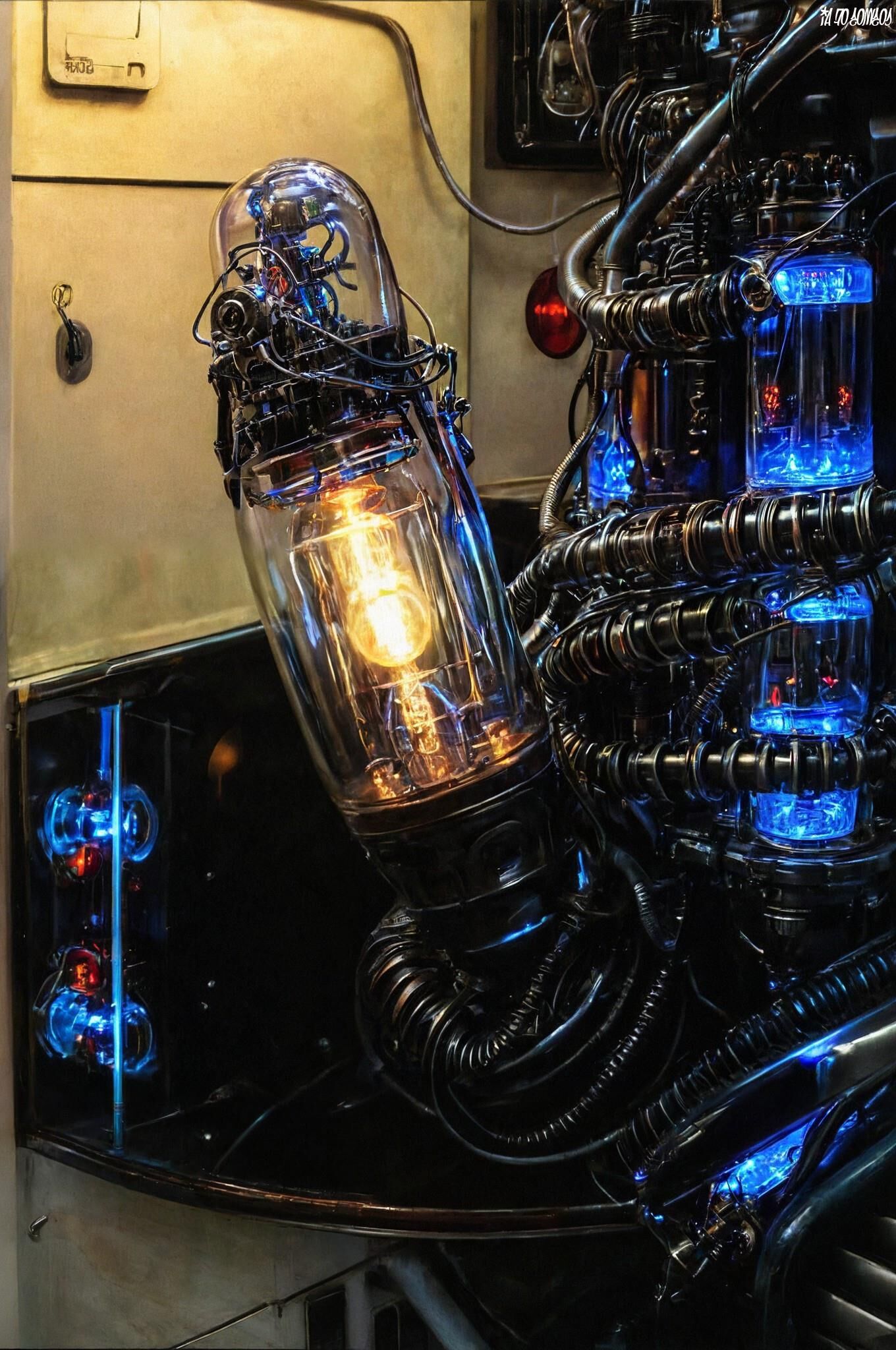 Cosmos Of Ai Artwork 0034 (Old Vacuum Tubes)