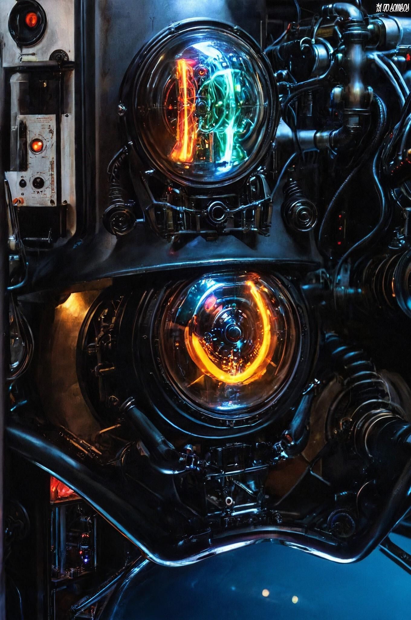 Cosmos Of Ai Artwork 0034 (Old Vacuum Tubes)