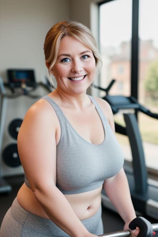 AI Chubby Workout Moms