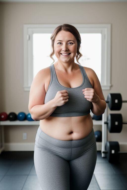 AI Chubby Workout Moms