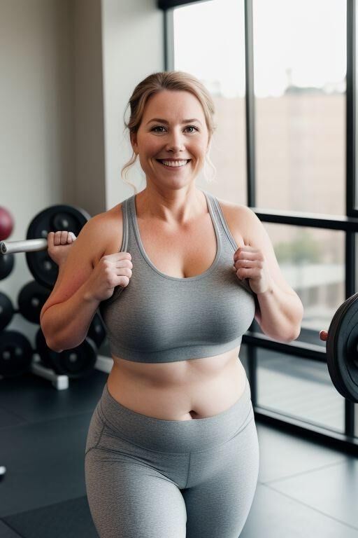 AI Chubby Workout Moms