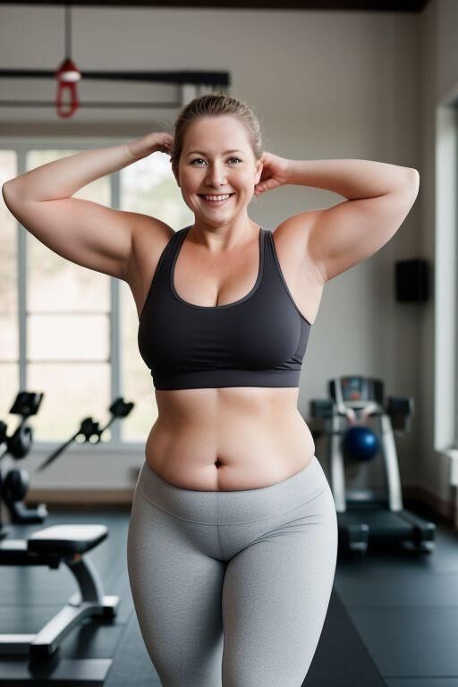 AI Chubby Workout Moms