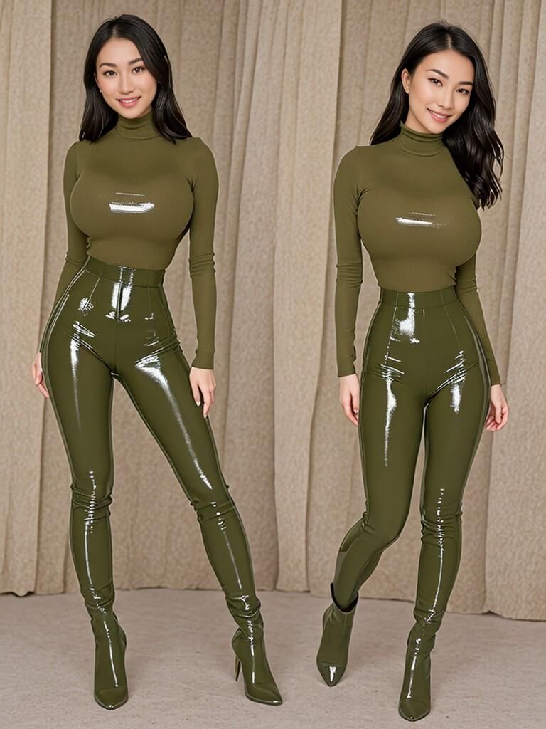 Vollbusige asiatische Latex 2