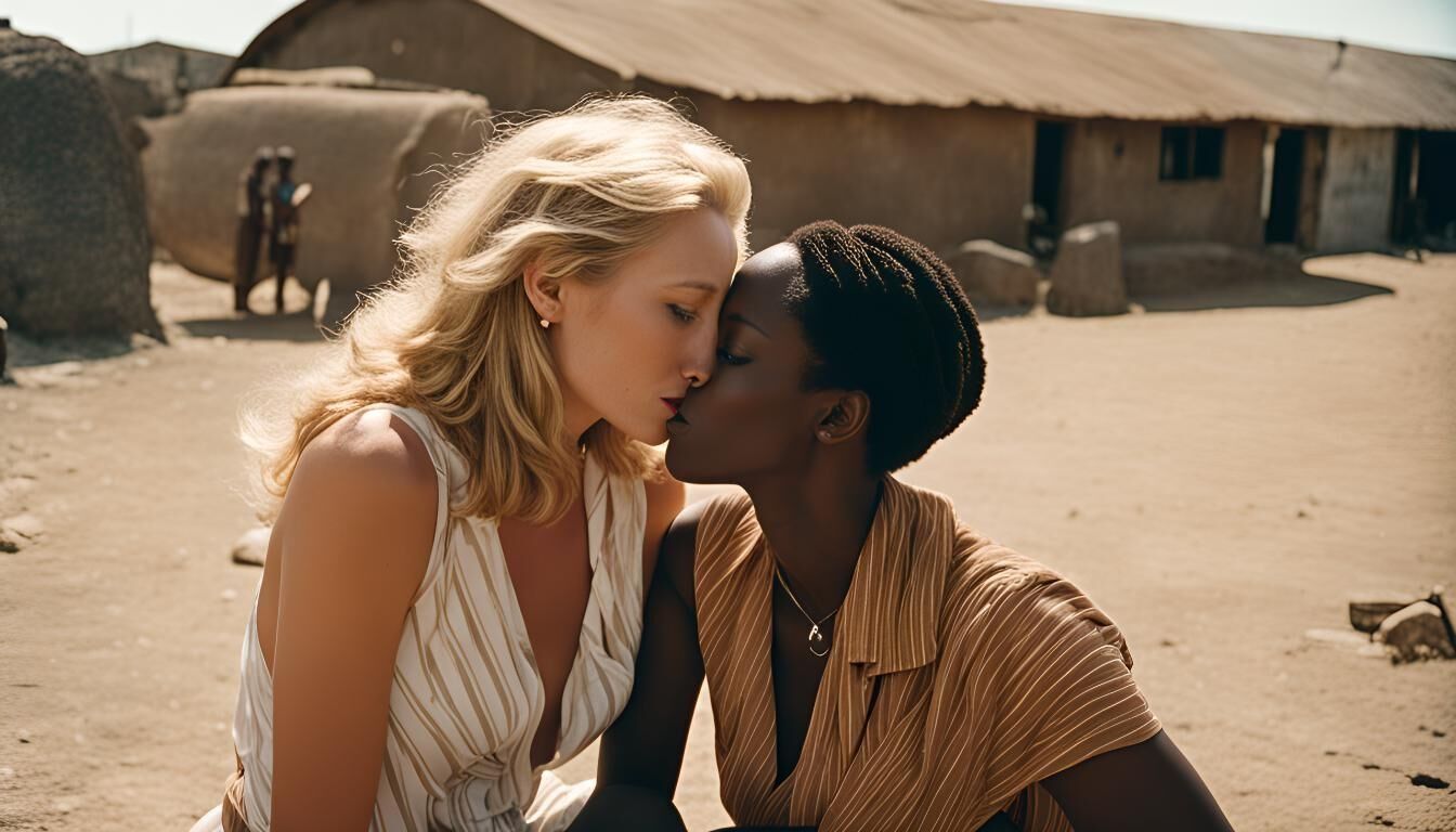 German and Namibian lesbian couples (AI generated)