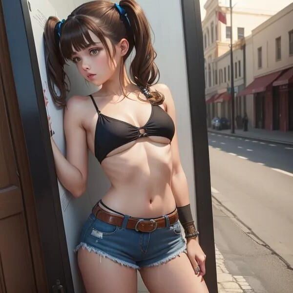 Blue Jean Short Shorts