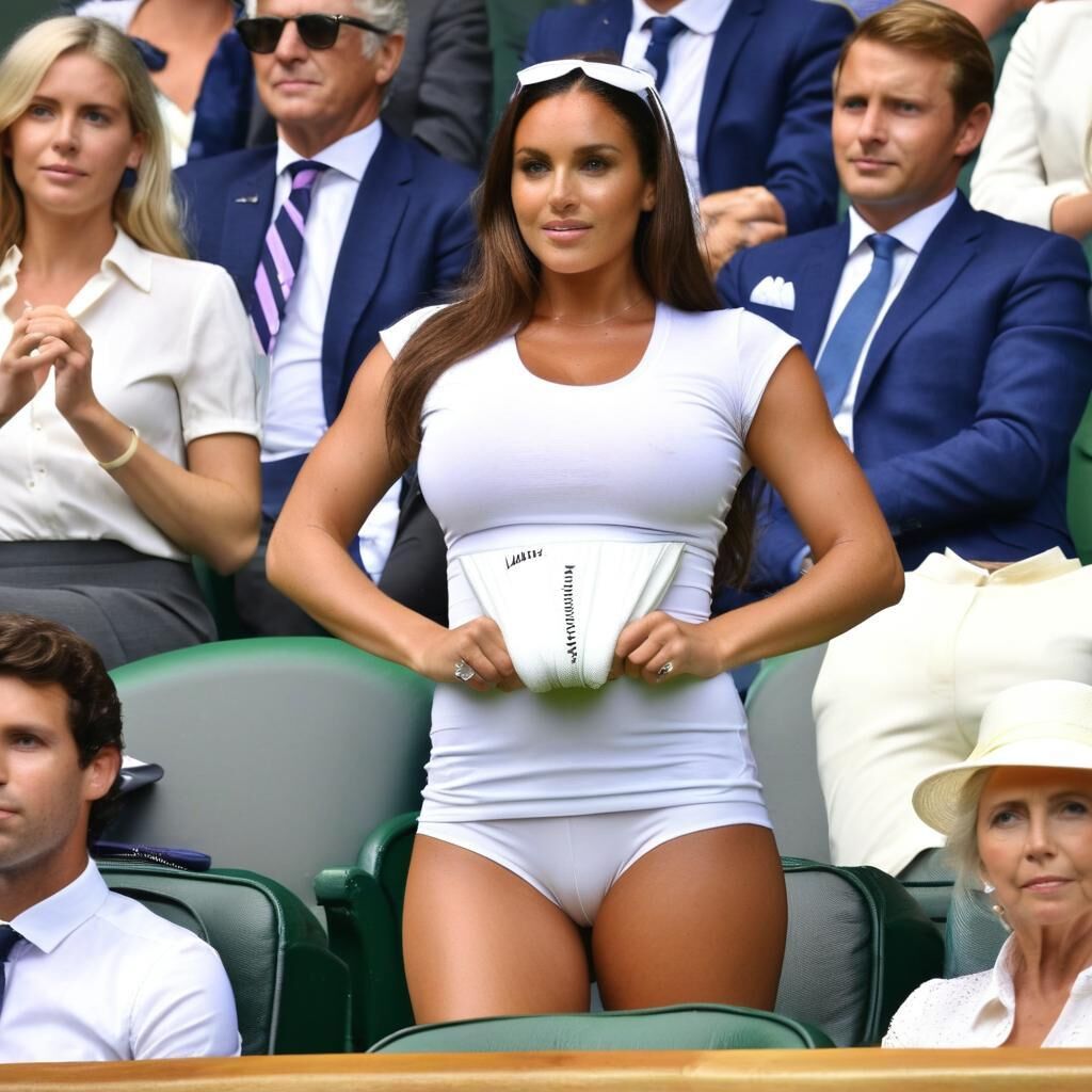 Tennis spectators, relaxed dress code