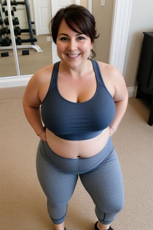 AI Chubby Workout Moms