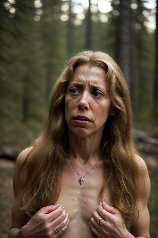 Mom, lost in the woods