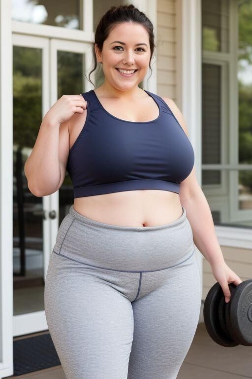 AI Chubby Workout Moms