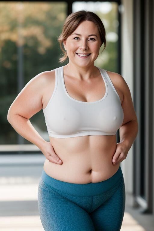 AI Chubby Workout Moms