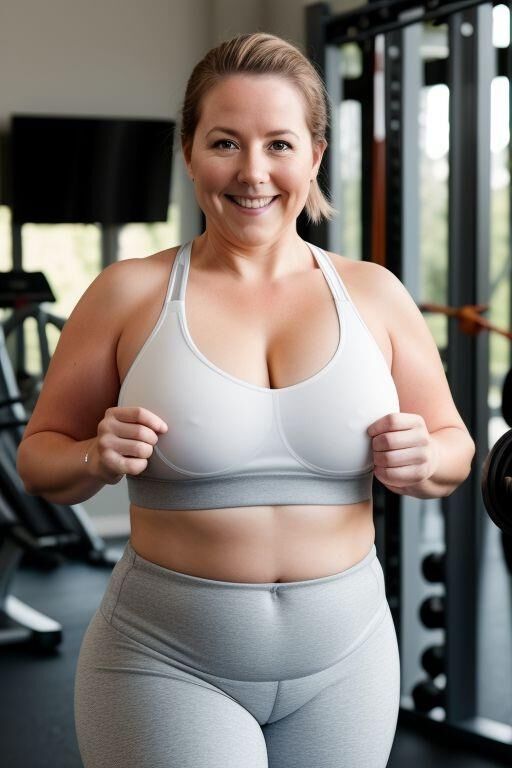 AI Chubby Workout Moms