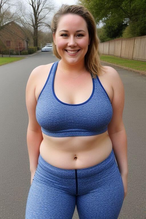 AI Chubby Workout Moms