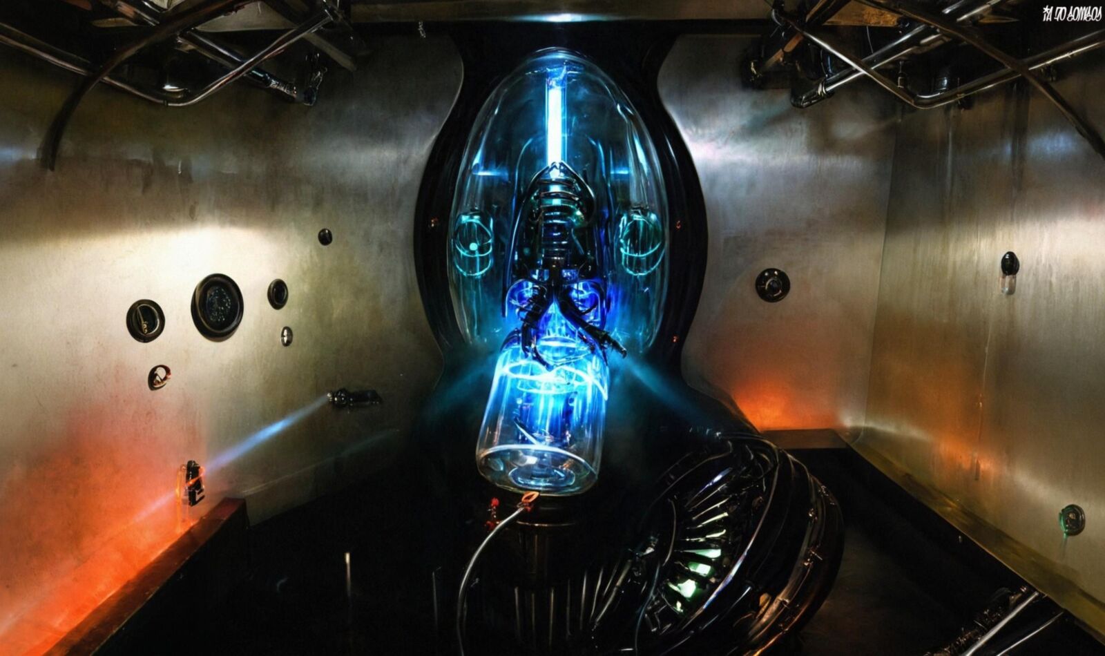 Cosmos Of Ai Artwork 0034 (Old Vacuum Tubes)