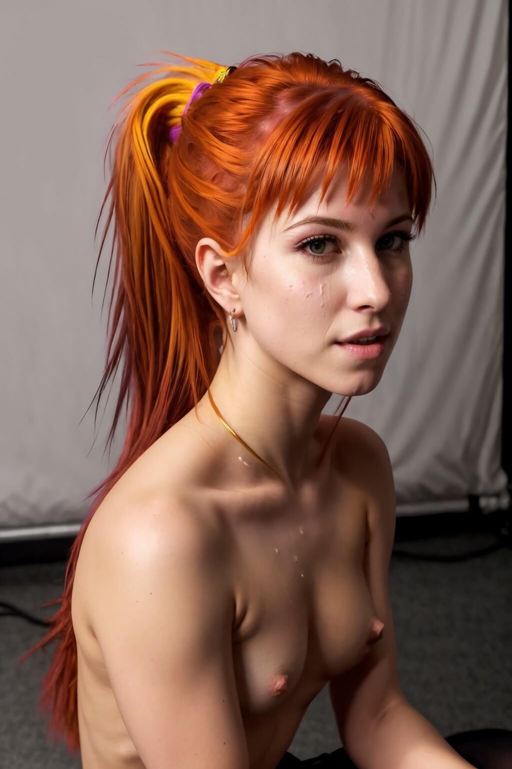 AI KI Redhead Teen Girl 