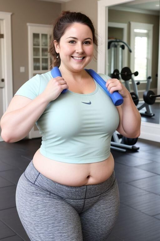 AI Chubby Workout Moms