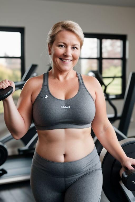 AI Chubby Workout Moms