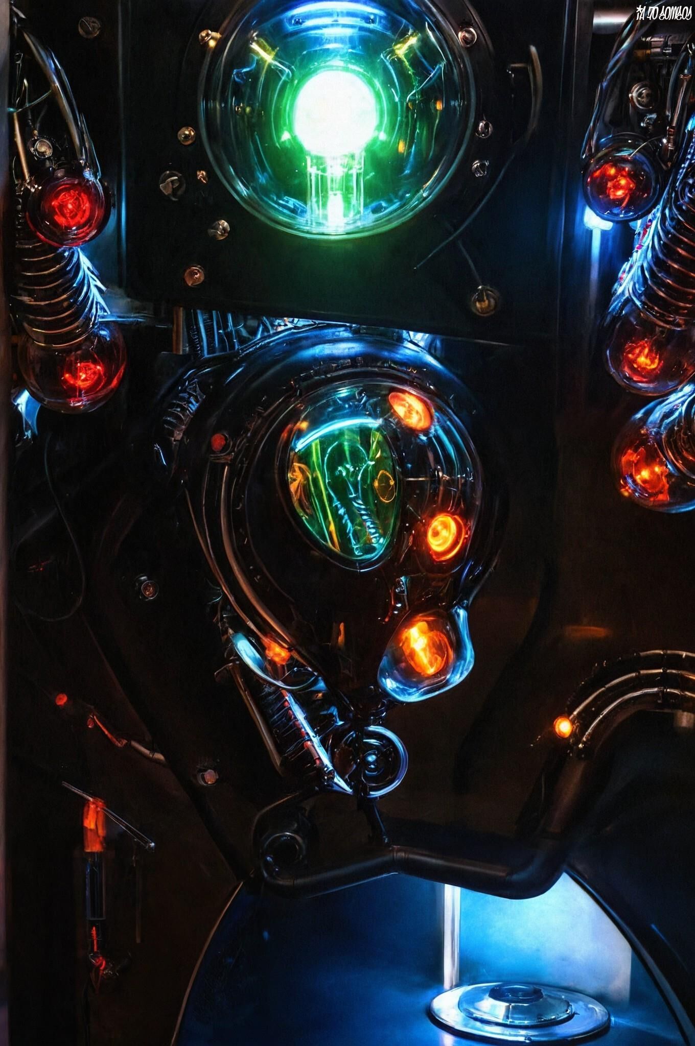 Cosmos Of Ai Artwork 0034 (Old Vacuum Tubes)