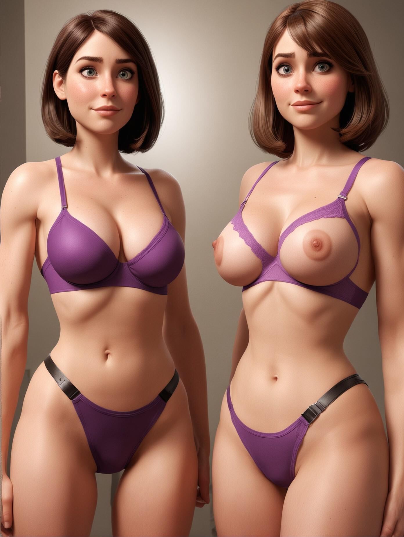 Helen y Violet Parr de los Increíbles 1