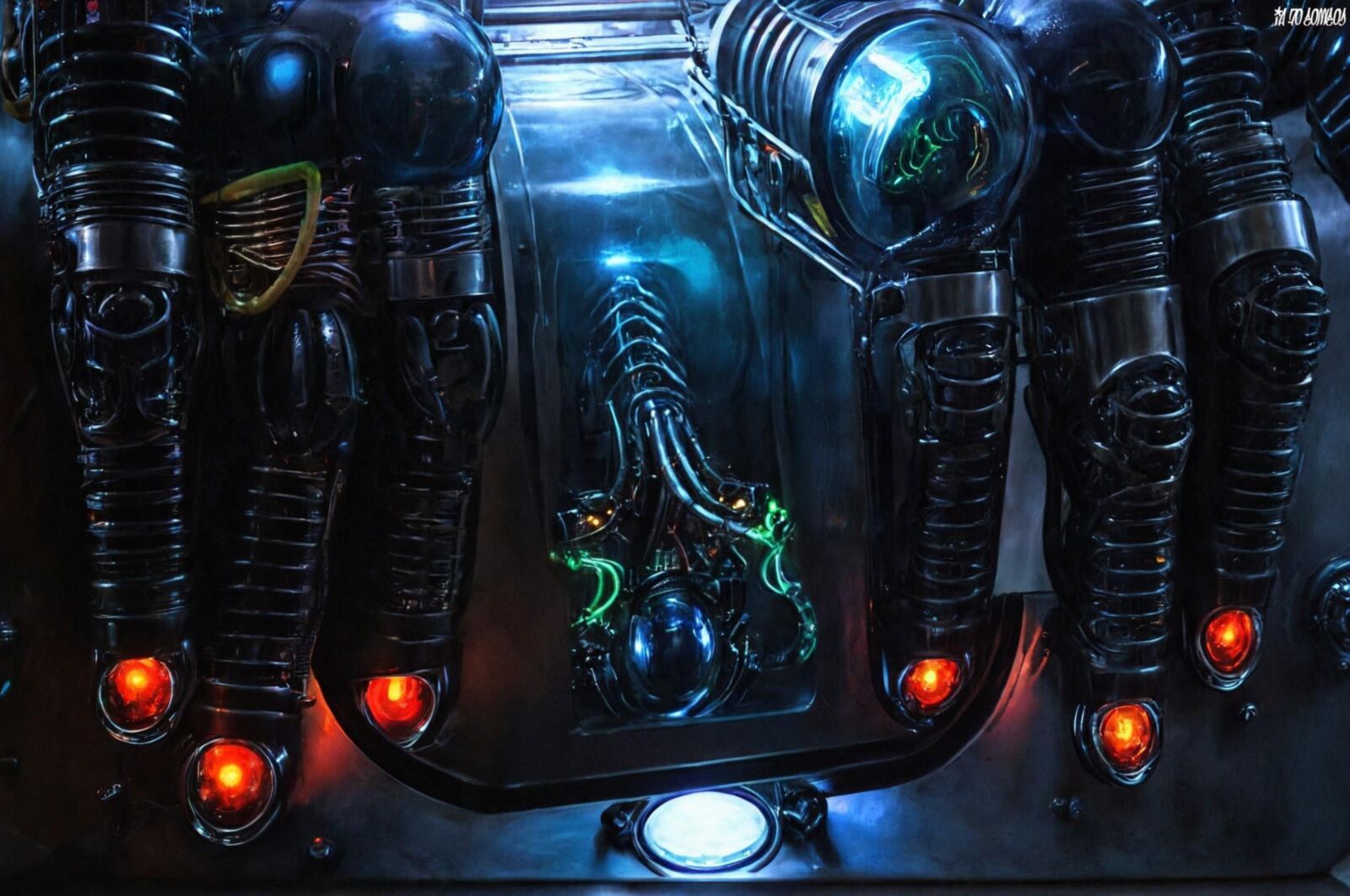 Cosmos Of Ai Artwork 0034 (Old Vacuum Tubes)