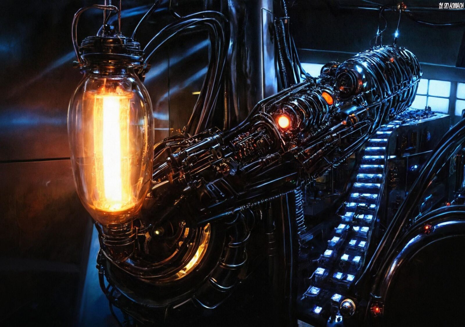 Cosmos Of Ai Artwork 0034 (Old Vacuum Tubes)